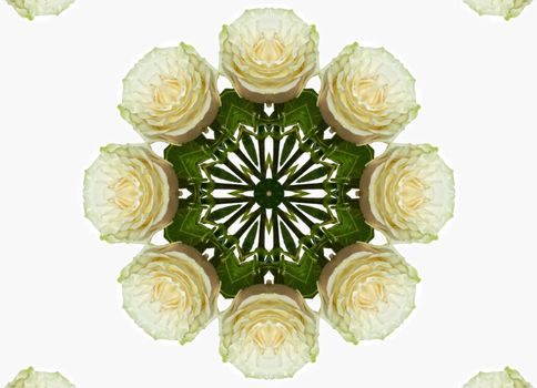 abstract kaleidoscopic pattern,background for design of roses