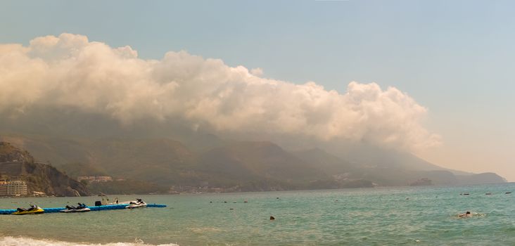 Montenegro, Budva, June 24, 2014:  Summer day. Adriatic Coast