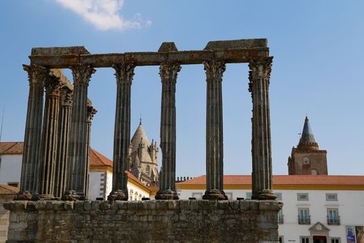 Roman temple in Evora, Portugal, World Heritage Unesco