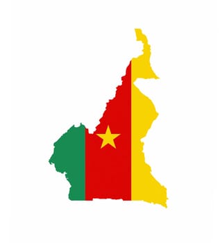 cameroon country flag map shape national symbol