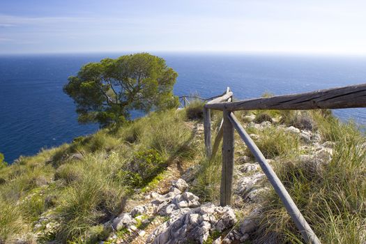 view of Mediterranean sea in Andalusia, Spain