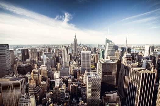 Top view of New York City, Top of the Rock 