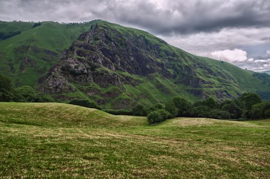 Amazing landscape at the Pyrenees mountains in France