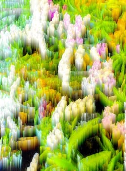 Abstract blur background and soft colorful nature