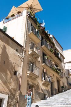 Famous city of Caltagirone Sicily known for its ceramics