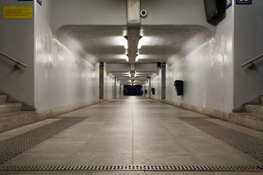 abandoned tunnel under the railway