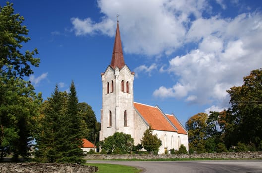 Old church in the center of Estonia