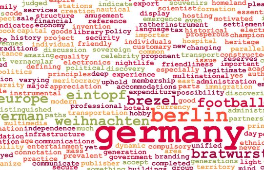 Germany as a Country Abstract Art Concept