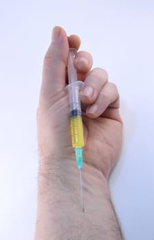 Injected medication using a disposable syringe