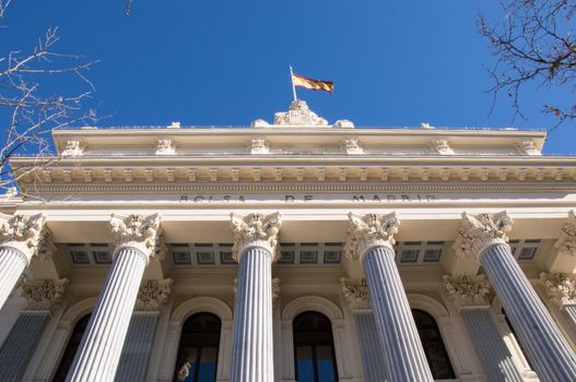 Madrid Stock Exchange in the morning