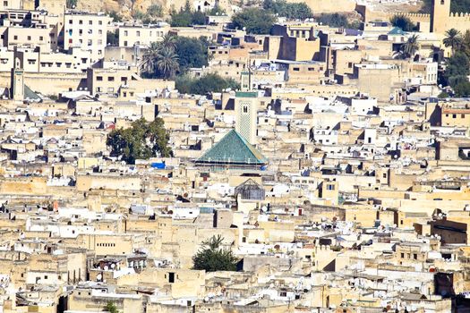 Panorama from the city Fes in Morocco Africa