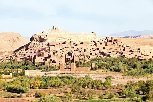 Morocco Ouarzazate - Ait Ben Haddou Medieval Kasbah  - UNESCO World Heritage Site. Location for many films - Gladiator, Babel, Alexander, Sheltering Sky, Sodom and Gamorah and the Mummy.