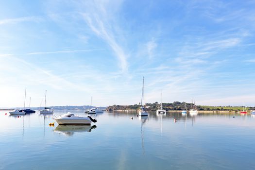 The harbor from Alvor in the Algarve Portugal