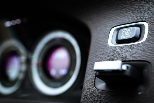 Modern car interior