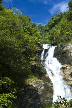 mae pan waterfall , Doi Inthanon National Park  Chom Thong Chiang Mai, Thailand.