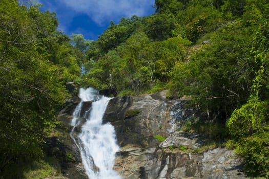 mae pan waterfall , Doi Inthanon National Park  Chom Thong Chiang Mai, Thailand.