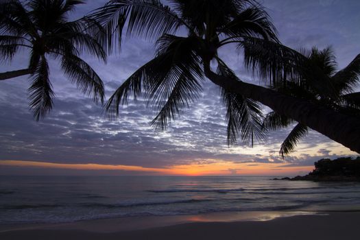 Morning at Chaweng Beach, Samui, Thailand.