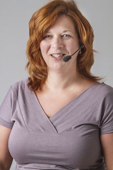 forty something female phone agent 