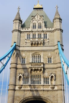 Single tower of Tower bridge