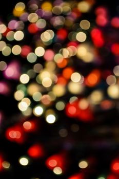 Abstract bokeh blur lights color background