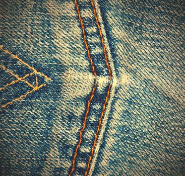 jeans background with seams. instagram image style