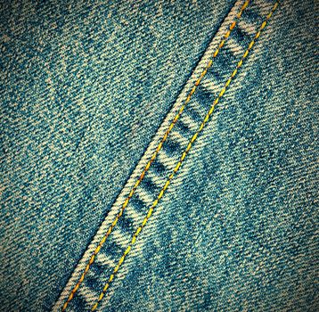 indigo jeans background with seams