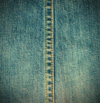seams of jeans, close-up. instagram image retro style
