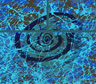 Chlorine background, digital art