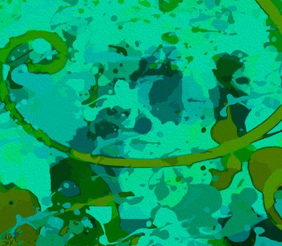 Chlorine background, digital art