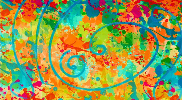 Chlorine background, digital art