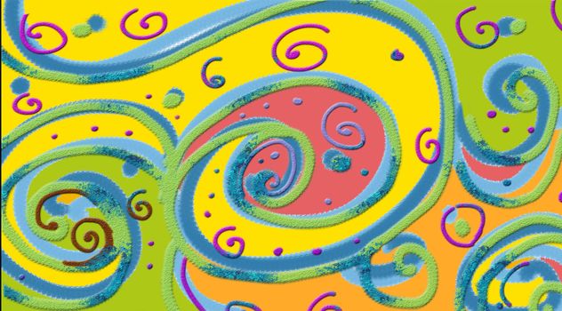 Chlorine background, digital art