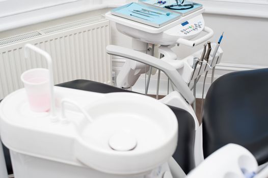 Interior of a new modern dental clinic