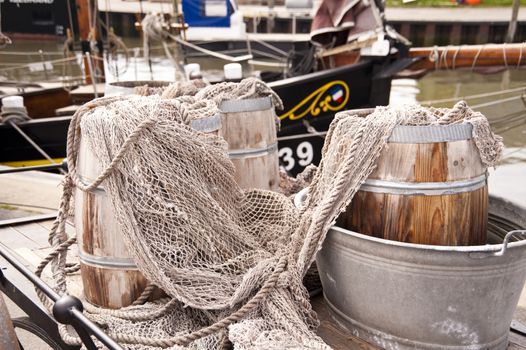 Fishing net on a Fishing Cutter