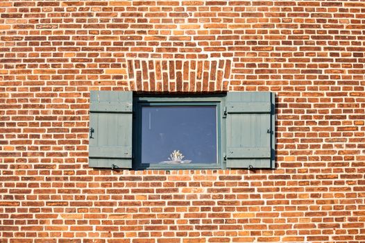 Old Window in Brickwork Wall