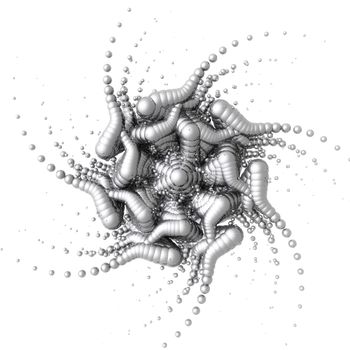 Digital Illustration of a fractal Structure