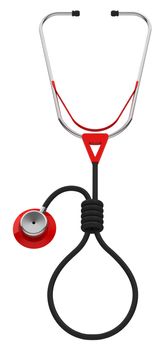 3d generated picture of a stethoscope concept