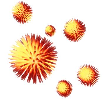 Digital Illustration of a Virus