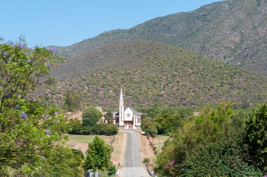 OUDTSHOORN, SOUTH AFRICA - JANUARY 2, 2015: Dutch Reformed Church Kangovalleie at Schoemanshoek near Oudtshoorn, South Africa