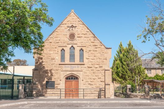 OUDTSHOORN, SOUTH AFRICA - JANUARY 2, 2015: Victoria Memorial Hall, part of the St. Judes Anglican Church in Oudtshoorn, South Africa