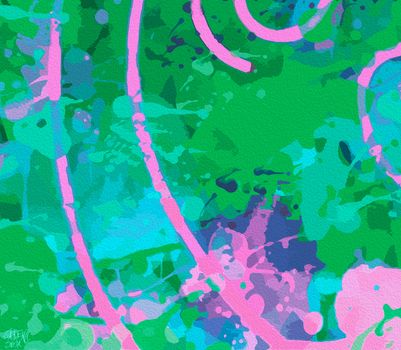 Chlorine background, digital art