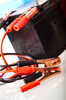 Car battery on vivid moto concept