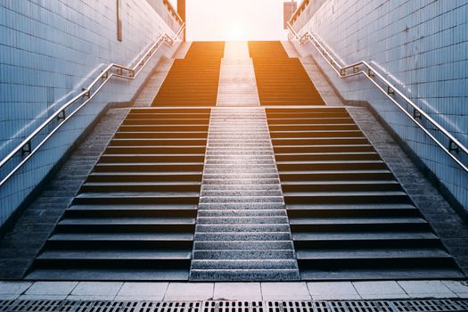 stairs of subway station,Beijing