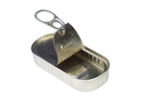 Image of the open empty can - empty tin can