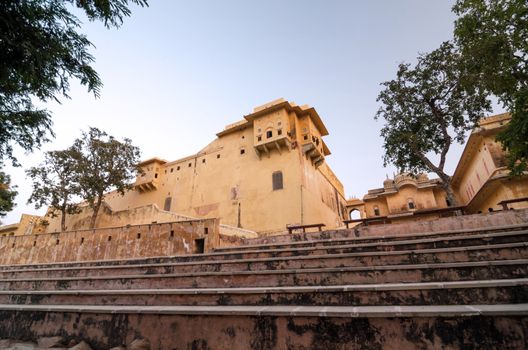 Step to Nahargarh Fort in Jaipur, Rajasthan, India