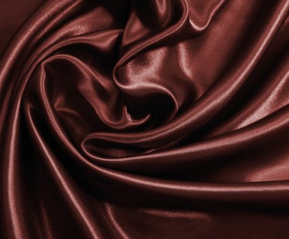 Smooth elegant dark brown chocolate silk can use as background