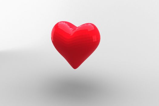 Digitally generated Red heart