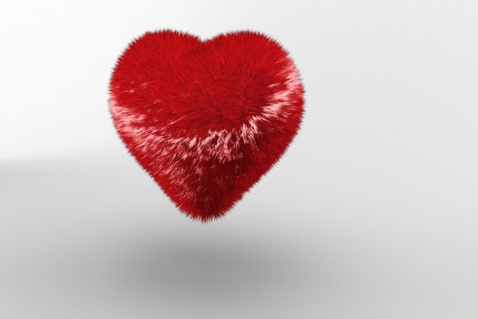 Digitally generated Red heart