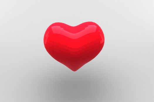 Digitally generated Red heart