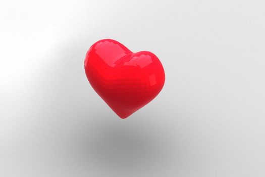 Digitally generated Red heart