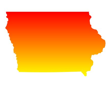 Map of Iowa